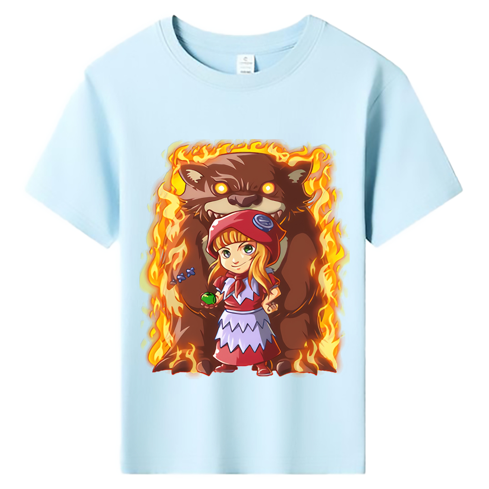 （画像用） リーグ・オブ・レジェンド League of Legends LOL 綿100％キッズTシャツ（フロントプリント）